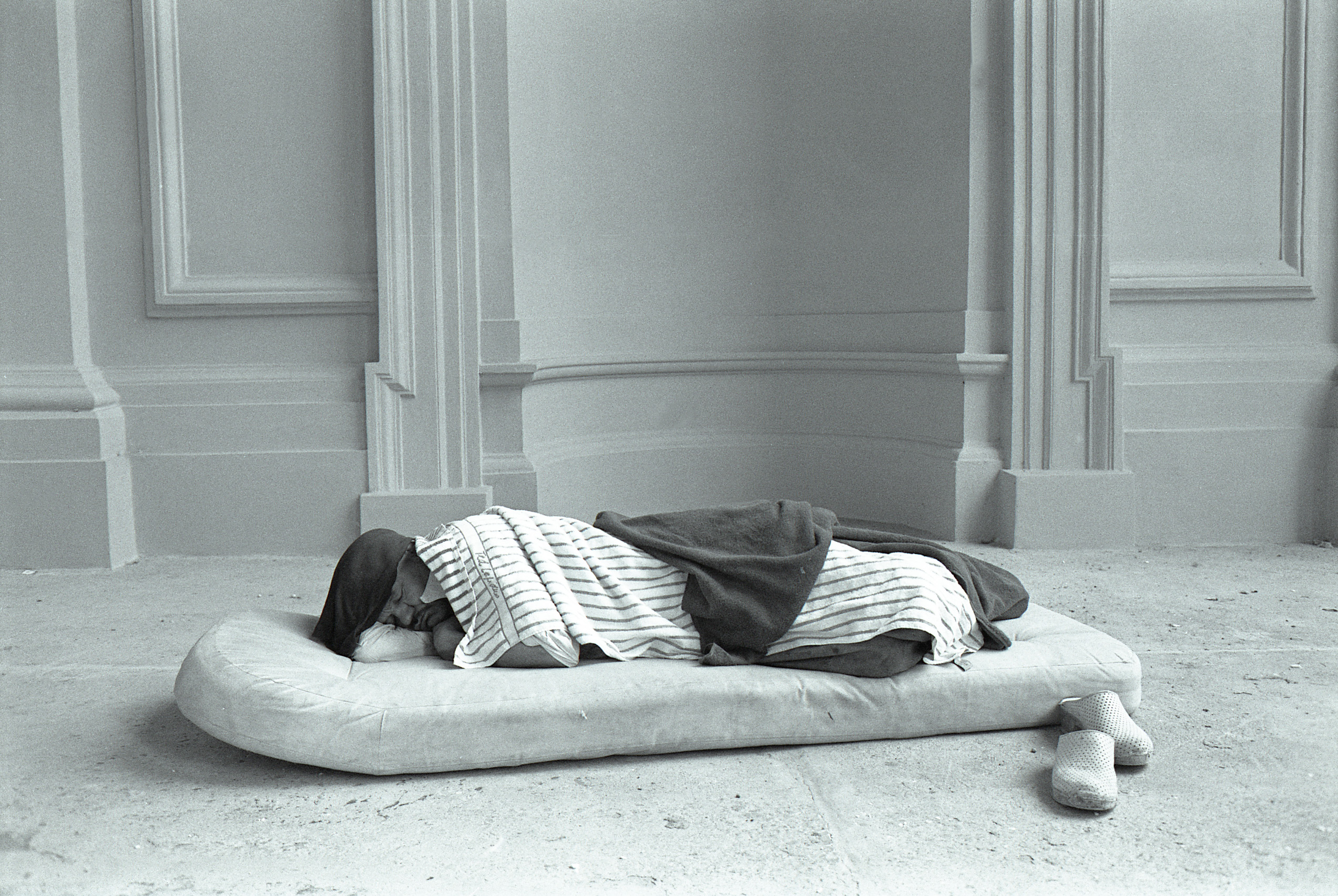 Alfred Hrdlicka im Prateratelier, August 1987